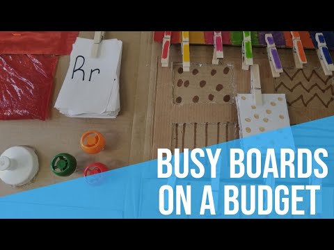 Busy Boards on a budget|Activity Boards|DIY|toddler and baby