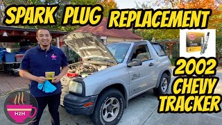 2002 Chevrolet Tracker Spark Plug Replacement