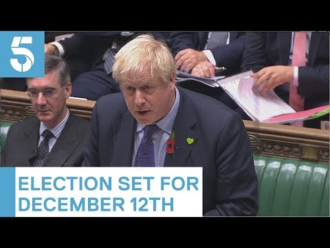 General Election 2019: Britain to vote in December 12th election | 5 News