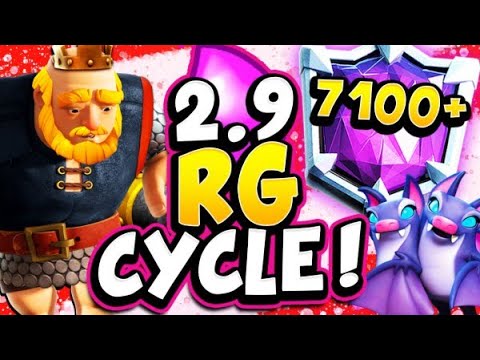 TOP LADDER with 2.9 RG FISHERMAN CYCLE! - CLASH ROYALE