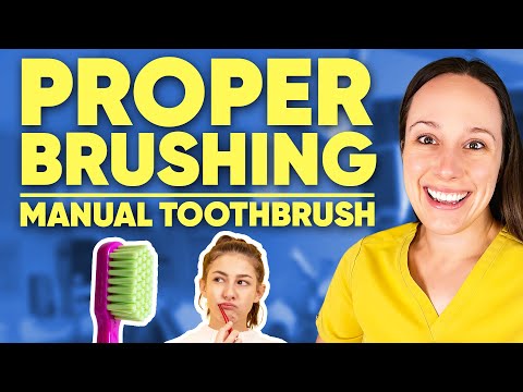 The BEST way to brush your teeth WITHOUT electric