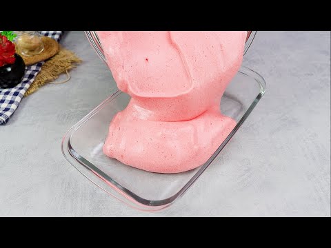 Questa gelatina di fragole nella nuvola vi lascerà senza parole! Vedere come farlo!