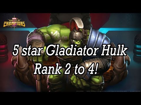 5 Star Gladiator Hulk Rank up to 4/55 - Marvel Contest of Champions