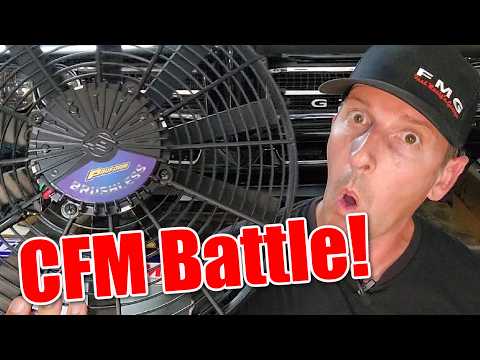 Brushless PROFORM 14" vs SPAL Brushed 14" - Electric Radiator Fan Show Down!