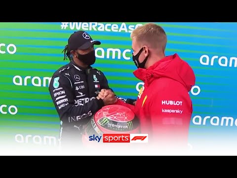 Lewis Hamilton shares touching moment after equalling Michael Schumacher's F1 wins record
