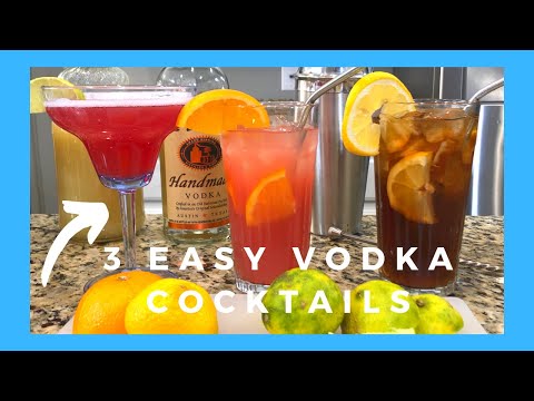 Vodka Cocktails | 3 x Vodka Recipes in 3 Minutes (Lockdown 2020)