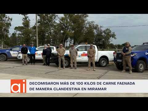 Miramar: hallaron más de 100 kilos de carne faenada de manera clandestina
