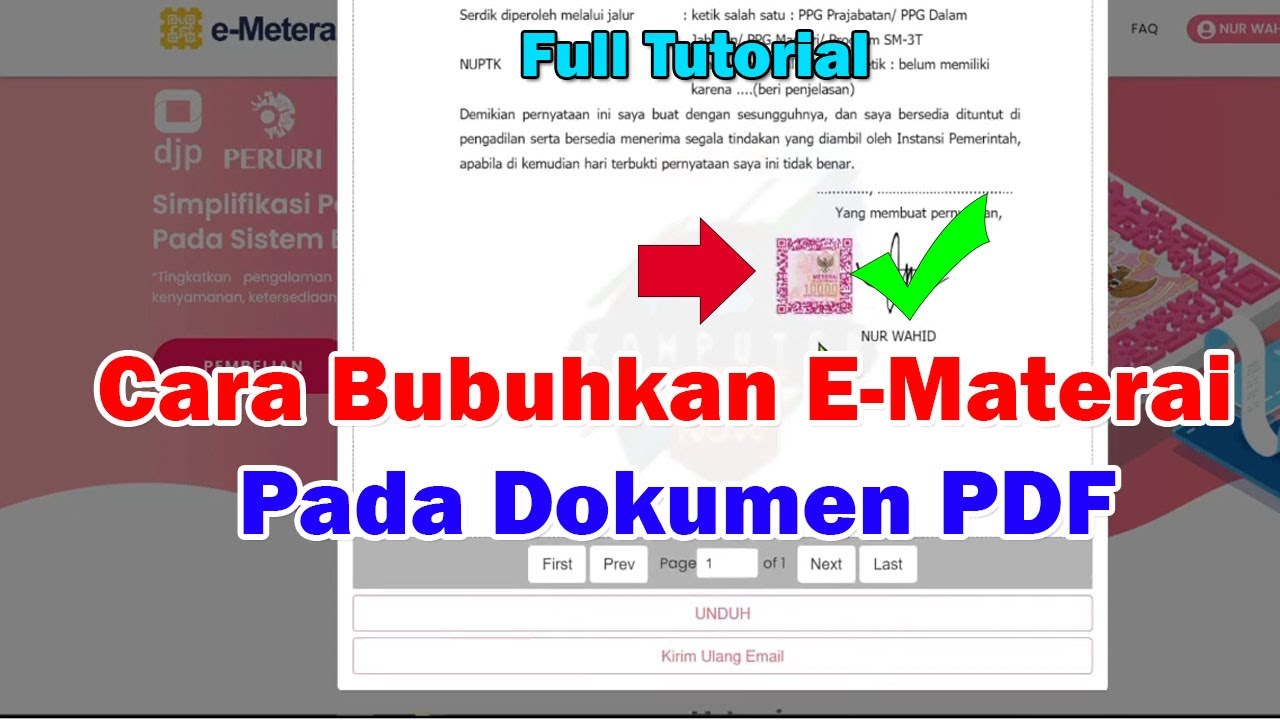 Cara Bubuhkan Materai Elektronik Lewat Portal e-Materai