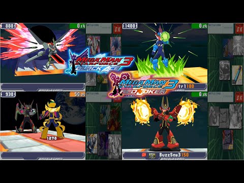 Mega Man Star Force 3 All Noise Change Forms, Noise Force Big Bang and Battle Cards