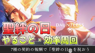 【Dauntless】聖絆の日にやること・野良でも楽々 契約クエストの効率周回について