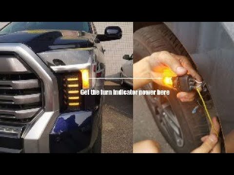 The Installation Instructions of LED DRL Fog Lamp Replacement Bumper For Toyota Tundra 2022 2023