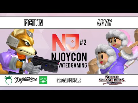 nJoyCon 2 - Fiction (Fox) VS ARMY (Ice Climbers) - SSBM - Grand Finals