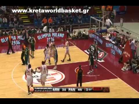 Armani Jeans Milano   Panathinaikos Athens 71 81 highlights Euroleague 2011 Game 5 Regular Season Basketball 18 11 10 Μπάσκετ ΠΑΟ Παναθηναϊκός