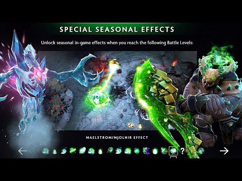 Dota 2 The International 2018 Battlepass - Special Seasonal Effects