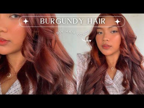 HOW TO ACHIEVE BURGUNDY HAIR AT HOME | DIY HAIR COLOR