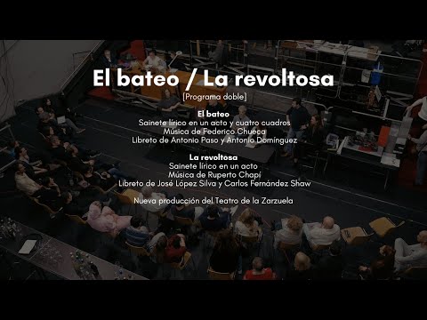 Cambio escenografía de 'El bateo' y 'La revoltosa'