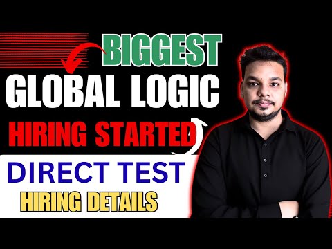 Globallogic Biggest Hiring Started | Direct Test | Off Campus Drive for Freshers | Dont Miss
