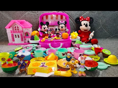 10:06 Minutes Satisfying Unboxing Disney Minnie Mouse Toy, kitchen set Toy Set pink 🩷 kitchen ASMR