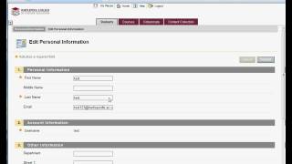 Blackboard Learn 9 Student Guide - Personal information.avi