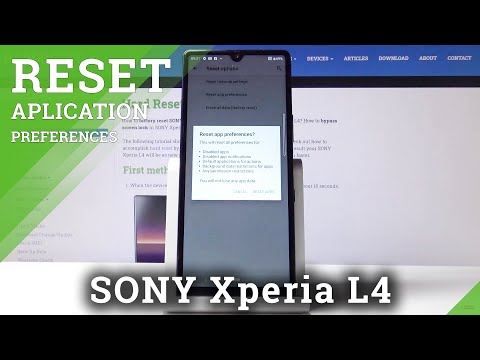How to Reset App Preferences in SONY Xperia L4 – Delete App Settings