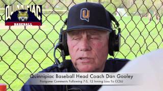 Quinnipiac Baseball vs. CCSU, May 1, 2011; Postgame comments Quinnipiac Baseball vs. CCSU, May 1, 2011; Postgame comments