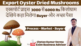 How To Start Oyster dried mushrooms export from India | Top Export Buyer countries data for Mushroom