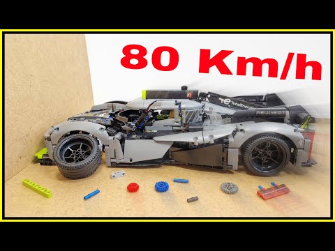 Peugeot 9X8 Le Mans CRASH 🚨 80 KM/H 🚨 Lego Technic CRASH test