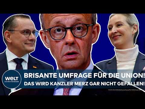 Video Thumbnail: DEUTSCHLAND: Brisante INSA-Umfrage! Das wird Merz nicht gefallen! Plötzlich holt AfD wieder auf!