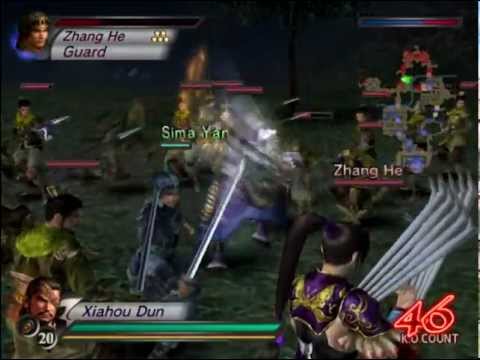 Dynasty Warriors 4 Wei Walkthrough Part 7 - Battle of Guan Du