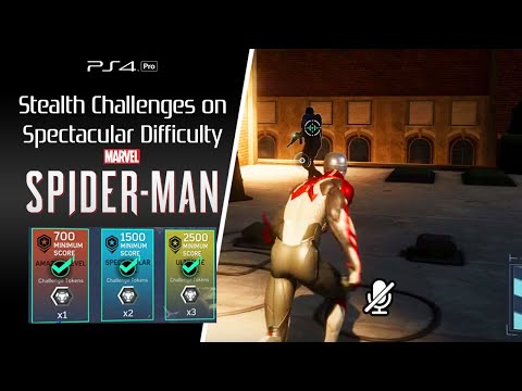 Marvel's Spider-Man｜Stealth Challenges Ultimate Level｜Spectacular Difficulty [PS4P]