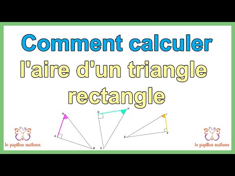 Comment calculer aire d'un triangle rectangle