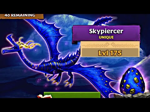 SKYPIERCER MAX LEVEL 175 TITAN MODE -  Unique Prickleboggle - Dragons: Rise of Berk