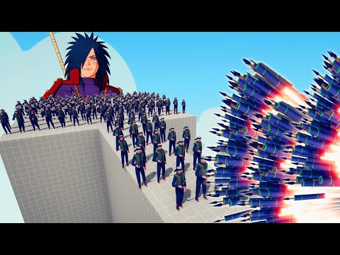 MADARA + SHINOBI ARMY vs EVERY GOD | TABS - Totally Accurate Battle Simulator