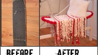 DIY Skateboard Swing Seat! (Pinterest Idea)
