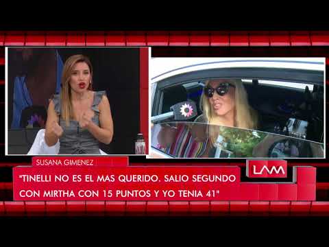 "Tinelli no es el más querido" ¿Se agrandó Susana con por ganar el Martín Fierro de la gente?