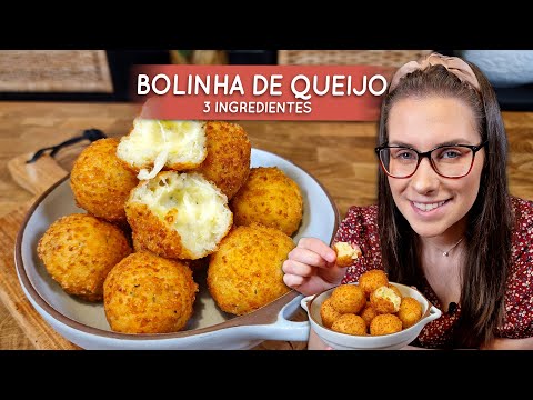 SUPER FÁCIL! Bolinha de queijo com 3 ingredientes