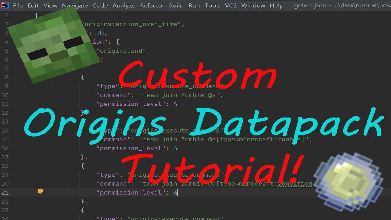 Origins - Custom Origin Datapack Tutorial | Zombie |