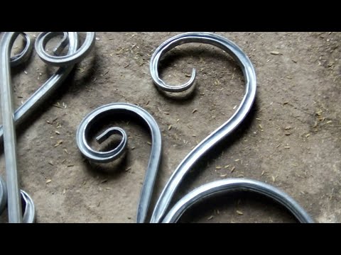 Cách uốn hoa văn sắt hộp,how to bend iron flower