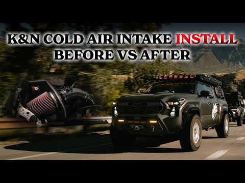 K&N Cold Air Intake Install Before Vs After for 4th Gen Toyota Tacoma