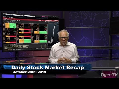 October 28th, Daily Market Recap with Tom O'Brien on TFNN - 2019