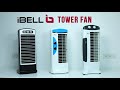 iBELL 140W 1A Black Tower Fan, IBLHAWAPRIME