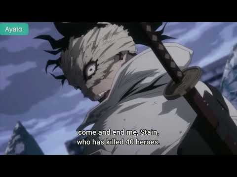Hero Killer Stain meets Allmight 😬😱My Hero Academia S6 EP 25 4K