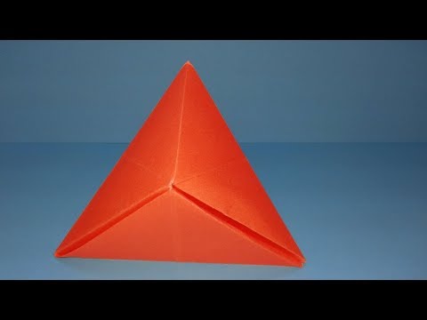 How to make Modular Origami'Fox Box'#Origami Tripyramid Box Tutorial#DIY-paper Craft