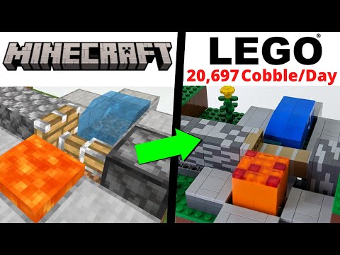 100% WORKING LEGO Minecraft Cobblestone Generator