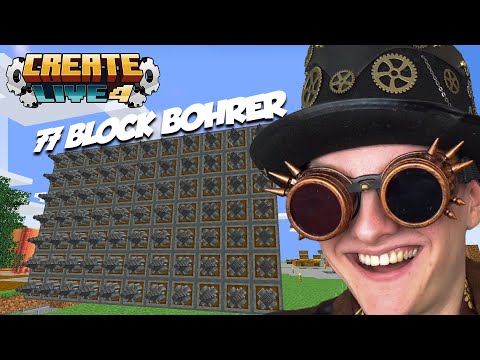 XXL Bohrer für UNENDLICH Rohstoffe! - CREATE LIVE 4 - #4