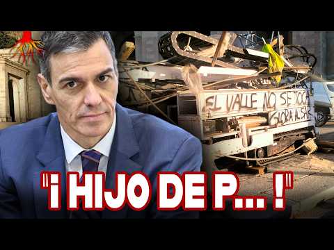 DESTROZAN las máquinas del VALLE DE LOS CAÍDOS: “Sánchez HIJO DE… “
