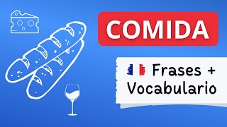 Vocabulario De Comida En Francés 🥐 Alimentos Y Bebidas 🍷
