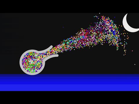 Marble Explosion - Stay in the Cannon - in Algodoo