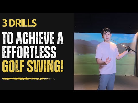 [ GOLF LESSON ] 3 DRILLS To Achieve A Effortless Golf Swing!