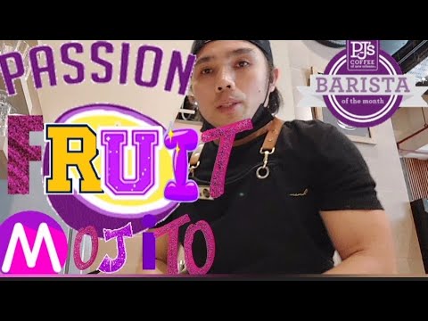 Passion fruit mojito||How to make passion fruit mojito||(Baristatutorials) @Ramzpofficial